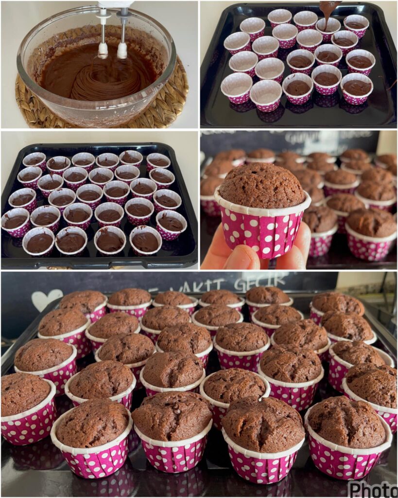 Kakaolu Mini Cupcake Tarifi