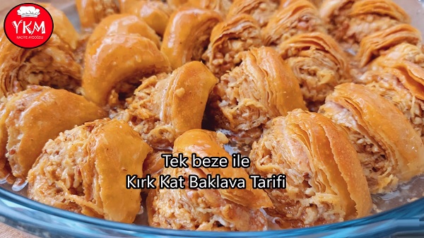 Tek Beze İle 40 Kat BAKLAVA Tarifi