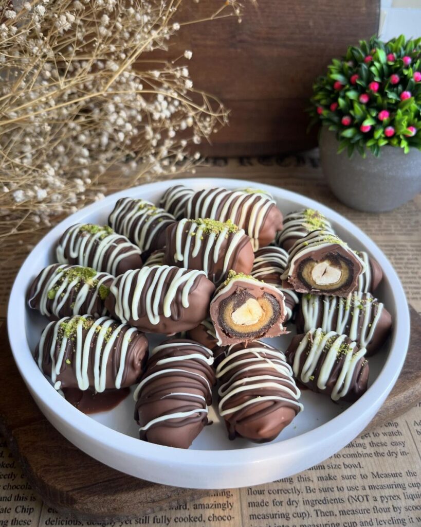 Çikolata Kaplı İkramlık Hurmalar