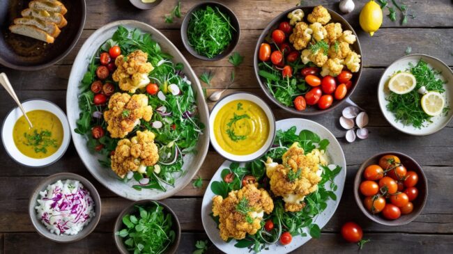 Fırında Karnabahar Kızartmasının Yanına Ne Gider?