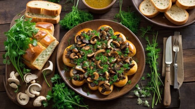 Fırında Kaşarlı Mantarın Yanına Ne Gider?