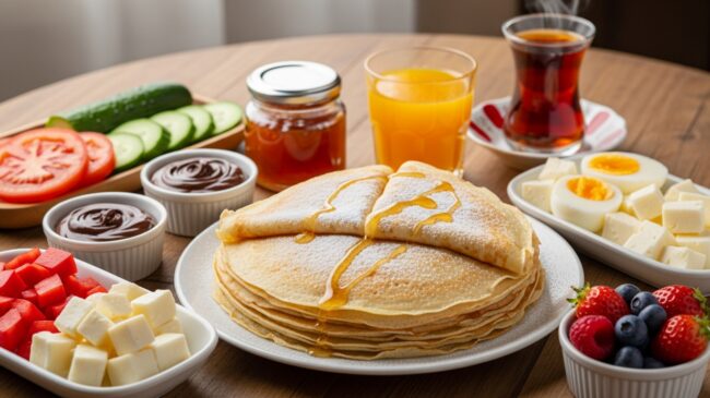 Kahvaltıda Krep Yanına Ne Gider ?