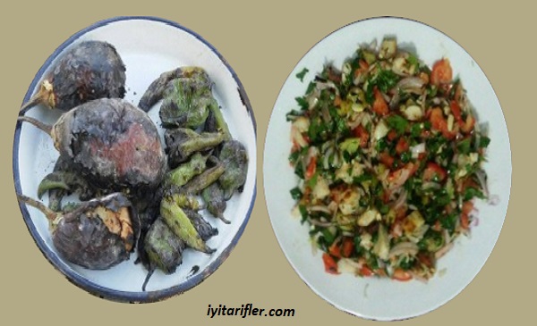 Patlıcan Söğürme Salatası Tarifi