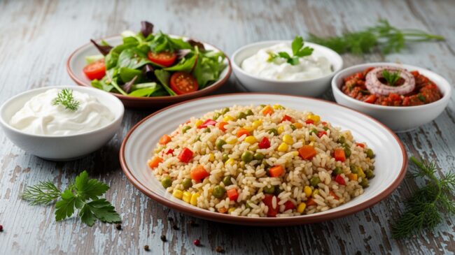 Sebzeli Pilavın Yanına Ne Gider?