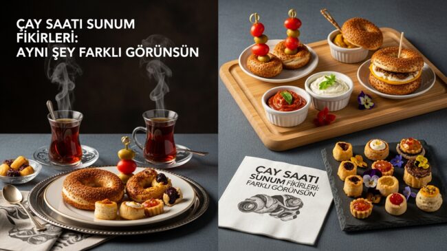 Çay Saati Sunum Fikirleri: Aynı Şey Farklı Görünsün