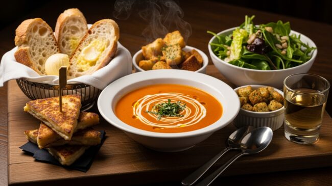 Domates Çorbasının Yanına Ne Gider ?