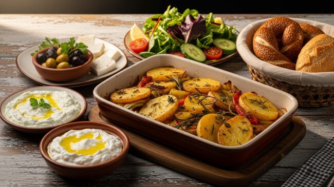 Fırında Patates Yemeğinin Yanına Ne Gider?