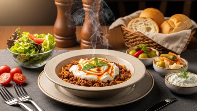 Kıymalı Yoğurtlu Makarna Yanına Ne Gider?