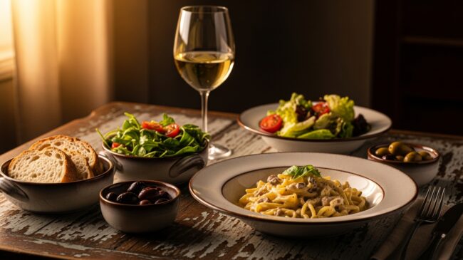 Kremalı Makarna Yanına Ne Gider?