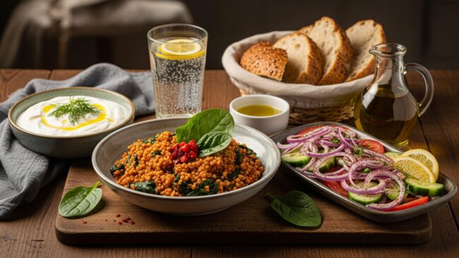 Bulgurlu Ispanak Yemeği Yanına Ne Gider?