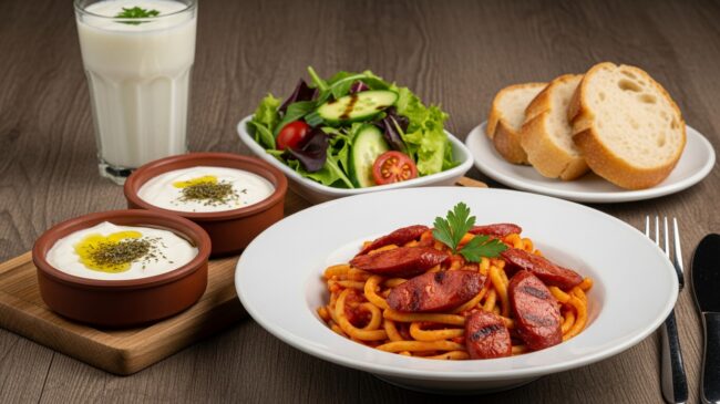 Sosisli Makarnanın Yanına Ne Gider?