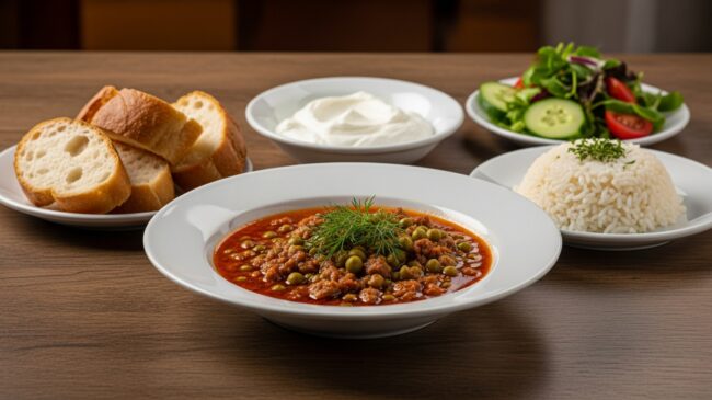 Etli Bezelye Yemeği Yanına Ne Gider?