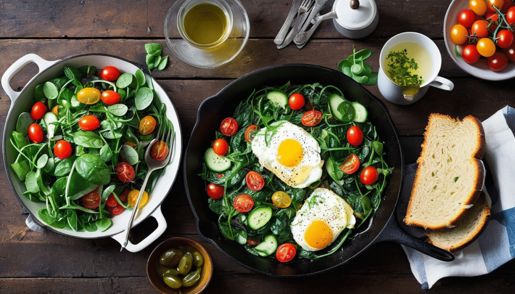 Fırında Yumurtalı Ispanak Yanına Ne Gider?