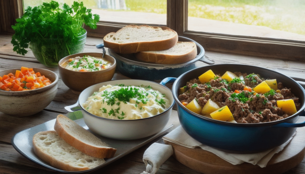 Kıymalı Patates Yemeğinin Yanına Ne Gider?