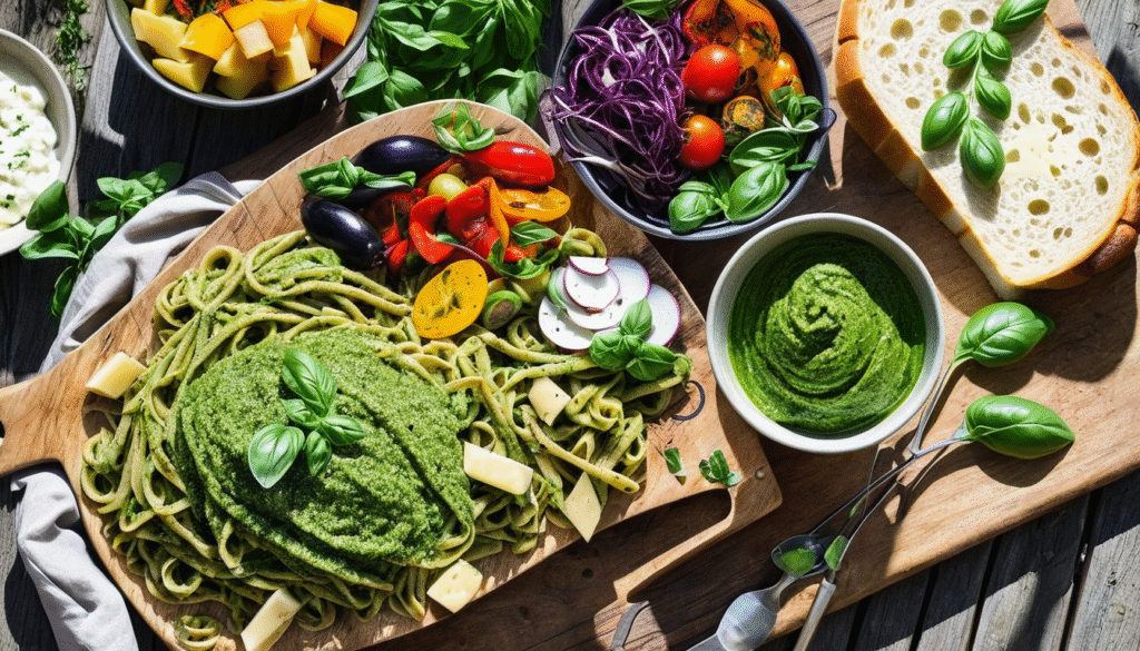 Pesto Soslu Makarna Yanına Ne Gider?