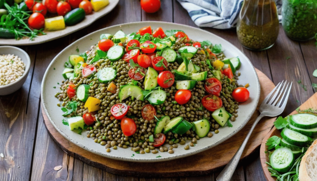 Yeşil Mercimek Salatası Yanına Ne Gider?