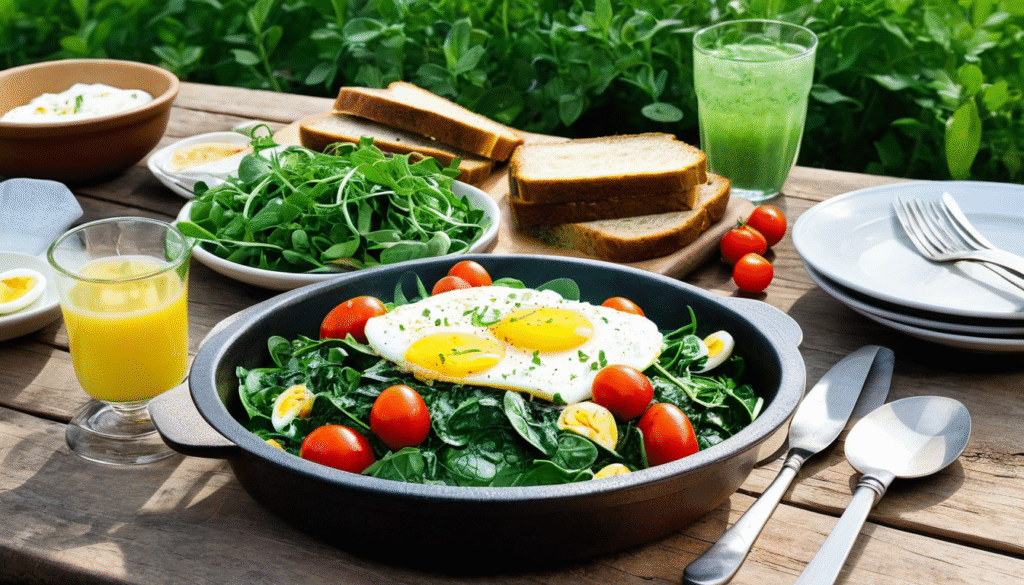 Yumurtalı Ispanak Yemeğinin Yanına Ne Gider?